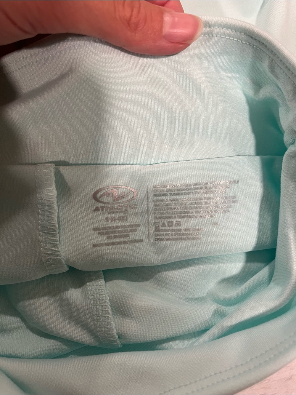 NWT Athletic Works Girls Mint Green Active Skort - Size Small - Picture 4 of 6